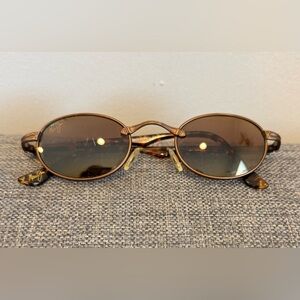 Maui Jim MJ 143-01 Tiny Bubbles Metal Frame Bronze Tortoise Unisex Sunglasses